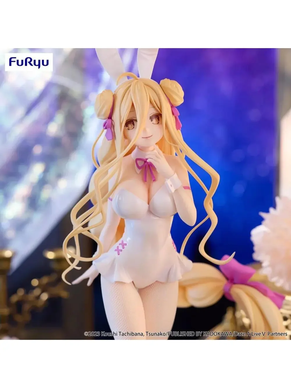 FuRyu Mukai Kyouno Date A Live V BiCute Bunnies Figure White Real Fabric Tights